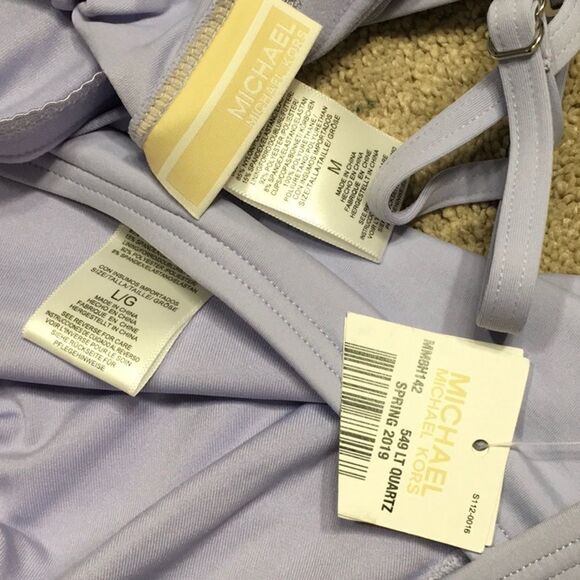 Michael Kors Lilac studded choker tankini set - Picture 9 of 9